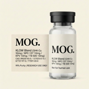 KLOW Blend 80mg research peptide vial (GHK-Cu + BPC-157 + KPV + TB-500) — MOG Research