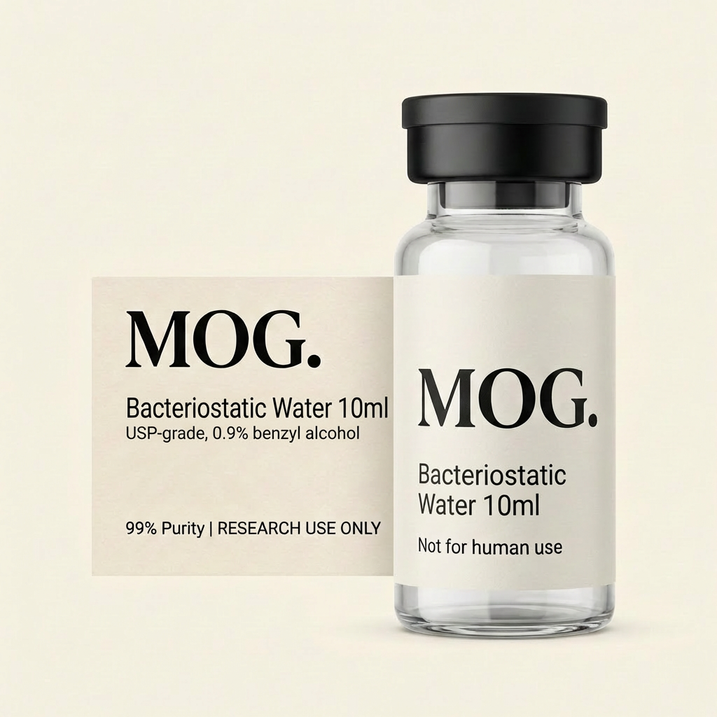 Bacteriostatic Water 10ml for research peptide reconstitution — MOG Research